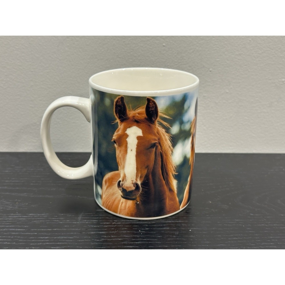 P. Graham Dunn Horse Lover Coffee Mug Three Beauties EUC